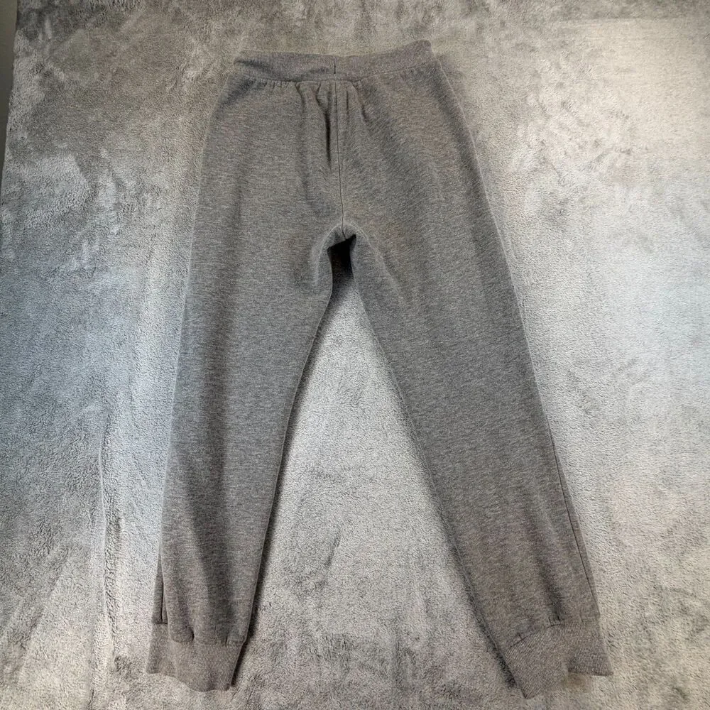 Converse Jogger Sweatpants Youth XL Gray Fleece Drawstring Logo